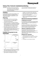 Honeywell Galaxy Flex Verkorte Installatiehandleiding