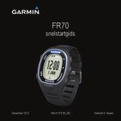 Garmin FR 70 Snelstartgids