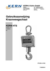 KERN HTS1.5t Gebruiksaanwijzing