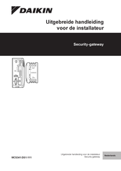 Daikin MCS341-DS1-111 Uitgebreide Handleiding Voor De Installateur