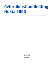 Nokia 5000 Gebruikershandleiding