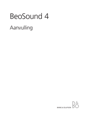 Bang & Olufsen BeoSound 4 Gebruiksaanwijzing