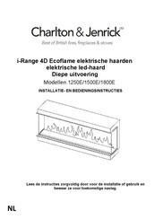 Charlton & Jenrick i-Range 4D Ecoflame 1500E Installatie- En Bedieningsinstructies