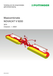 Pottinger NOVACAT V 9200 Vertaling Van De Oorspronkelijke Gebruiksaanwijzing
