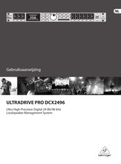 Behringer ULTRADRIVE PRO DCX2496 Gebruiksaanwijzing