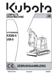 Kubota KX060-5 Gebruiksaanwijzing