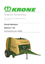 Krone Bellima F 125 Originele Handleiding