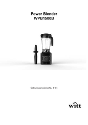 Witt WPB1500B Gebruiksaanwijzing