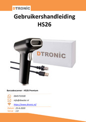 Dtronic HS26 Premium Gebruikershandleiding