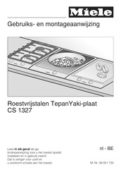 Miele CS 1327 Gebruiks- En Montage-Aanwijzing
