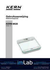 KERN MGB 150K100 Gebruiksaanwijzing