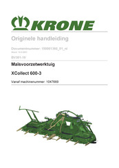 Krone 1047669 Originele Handleiding