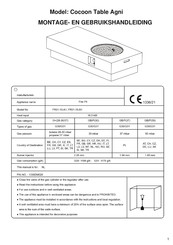 Cocoon Table Agni Montage- En Gebruikshandleiding