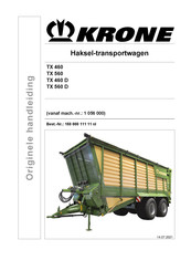 Krone TX 560 Originele Handleiding