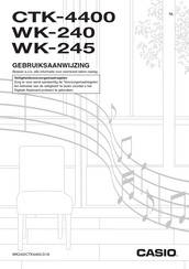 Casio WK-245 Gebruiksaanwijzing