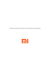 Xiaomi Mi Sports Gebruikershandleiding