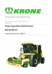 Krone BiG M 450 CV Originele Handleiding