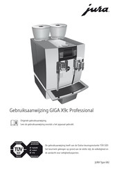 Jura GIGA X9c Professional Gebruiksaanwijzing