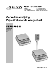 KERN RPB 3K1NM Gebruiksaanwijzing