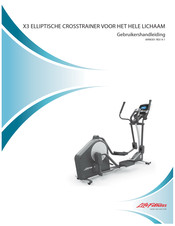 LifeFitness X3 ELLIPTISCHE CROSSTRAINER Gebruikershandleiding