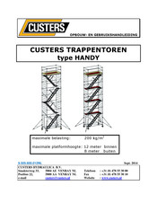 Custers HANDY Opbouw- En Gebruikshandleiding