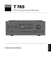 NAD T 765 Gebruikershandleiding