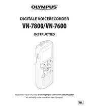 Olympus VN-7800 Instructies