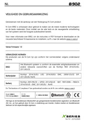 Nolangroup N-Com X Series Veiligheid En Gebruiksaanwijzing