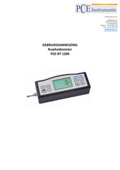 PCE Instruments PCE-RT 1200 Gebruiksaanwijzing