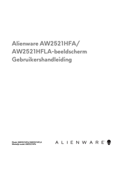 Alienware AW2521HFLA Gebruikershandleiding