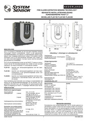 System Sensor FAAST LT FL2012EI Beknopte Installatiehandleiding