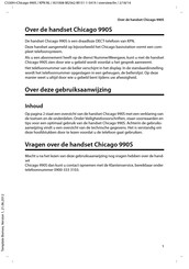 KPN Chicago 990S Gebruiksaanwijzing