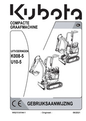 Kubota K008-5 Gebruiksaanwijzing