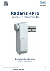 Nemef Radaris ePro Installatiehandleiding