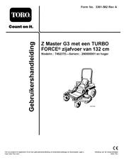 Toro Z Master G3 Gebruikershandleiding