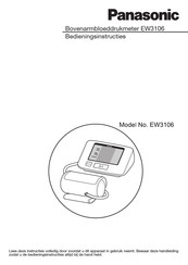 Panasonic EW3106 Bedieningsinstructies