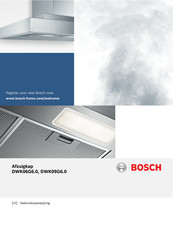 Bosch DWK06G6 0 Series Gebruiksaanwijzing