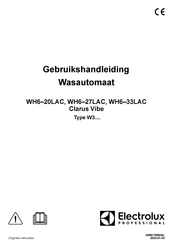 Electrolux Professional WH6-33LAC Gebruikshandleiding