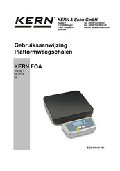 KERN and SOHN EOA 30K-2 Gebruiksaanwijzing