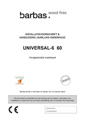 barbas UNIVERSAL-6 60 Installatievoorschrift En Handleiding Jaarlijks Onderhoud