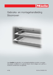 Miele DG 6800 Gebruiks- En Montagehandleiding