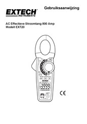 Extech Instruments EX720 Gebruiksaanwijzing