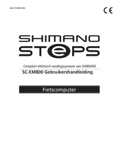 Shimano Steps SC-EM800 Gebruikershandleiding