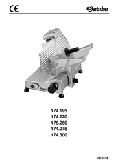 Bartscher MSD-275 Handleiding