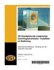 GSi CF30-10-6G Installatie En Bediening