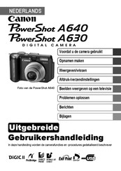 Canon PowerShot A640 Uitgebreide Gebruikershandleiding