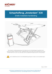 Krömer Amsterdam X30 Handleiding