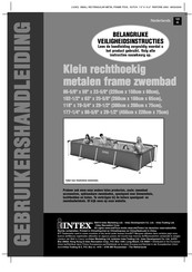 Intex 220cm x 150cm x 60cm Gebruikershandleiding