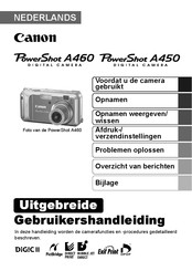 Canon PowerShot A450 Uitgebreide Gebruikershandleiding