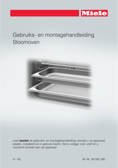 Miele DG 6200 Gebruiks- En Montagehandleiding